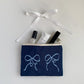 Bow Silver Change Card Holder Female Storage Small Bag - Chic Change Card Holder for Stylish Shenanigans