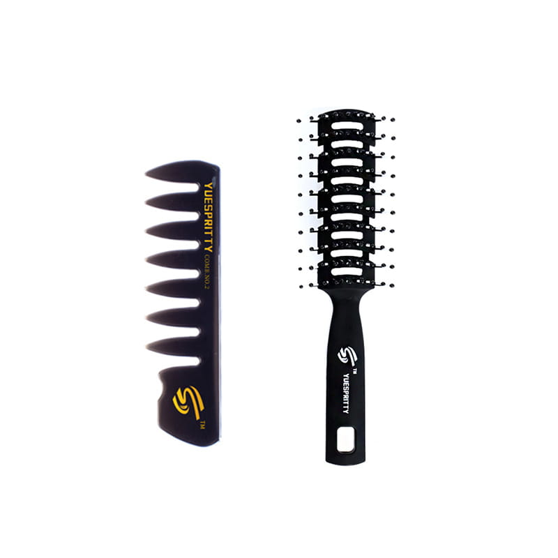 Men’s Special Retro Back Head Texture Styling Oil Comb