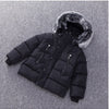 Veste épaisse en coton pour enfants  - Noir