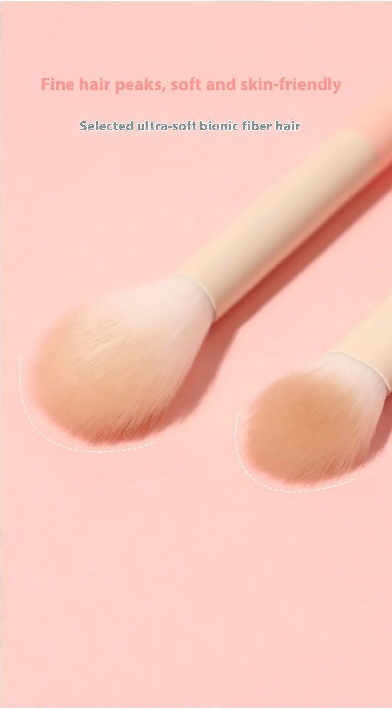 Panta tip de ochi de machiaj pentru umbră de ochi Flacără cu mâner din lemn cu mâner din lemn