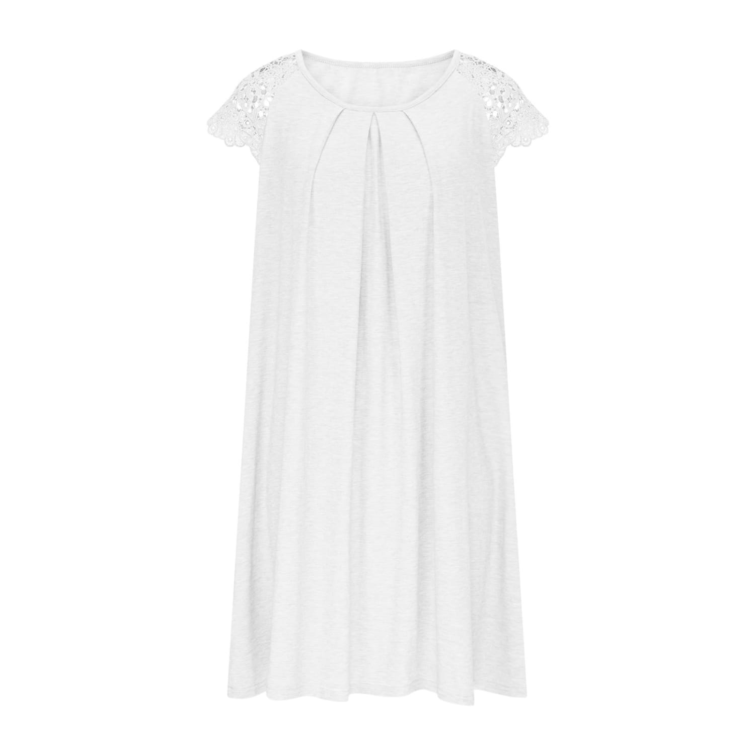 Naisten pitsi -vyötärömekko lyhythiha kesähame plus koko polyesteri