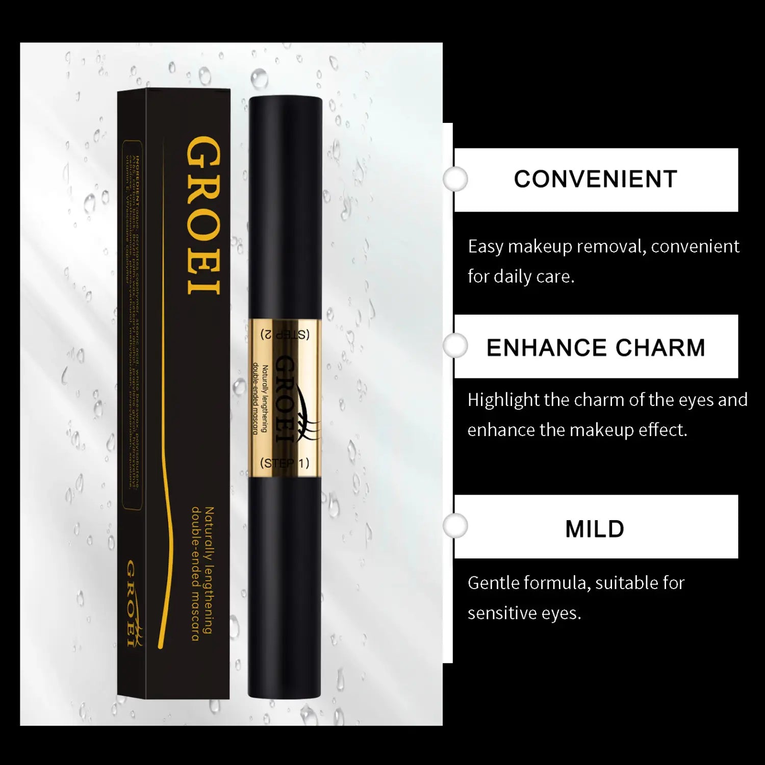Black Net 3g Mascara with Vitamin E and Squalane for Lash Shaping
