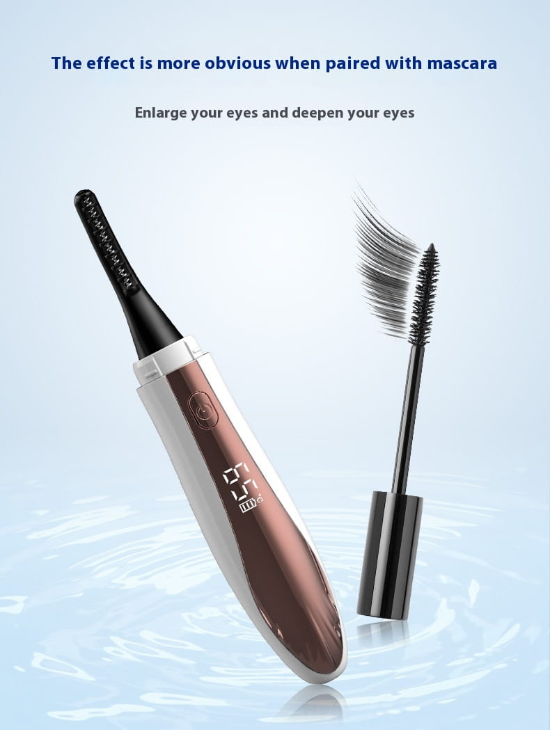 Electric Heating Eyelash Curler with Waterproof Silicone Bruch Head