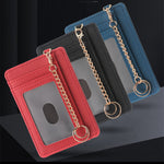 Cover Card Holder Women’s Multiple Card Slots - Cover Card Holder: Snazzy Slots in Litchi and Cross