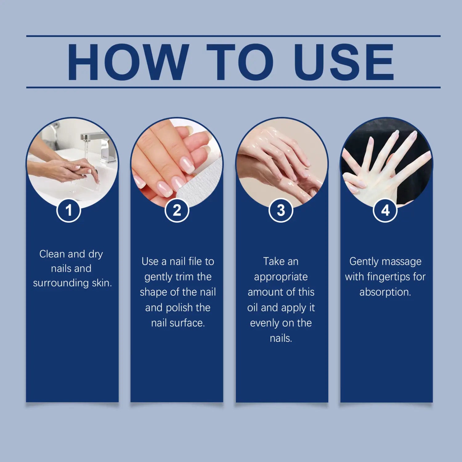 Gentle Moisturizing Repair Nail Care Solution for Glossy Bright Nails