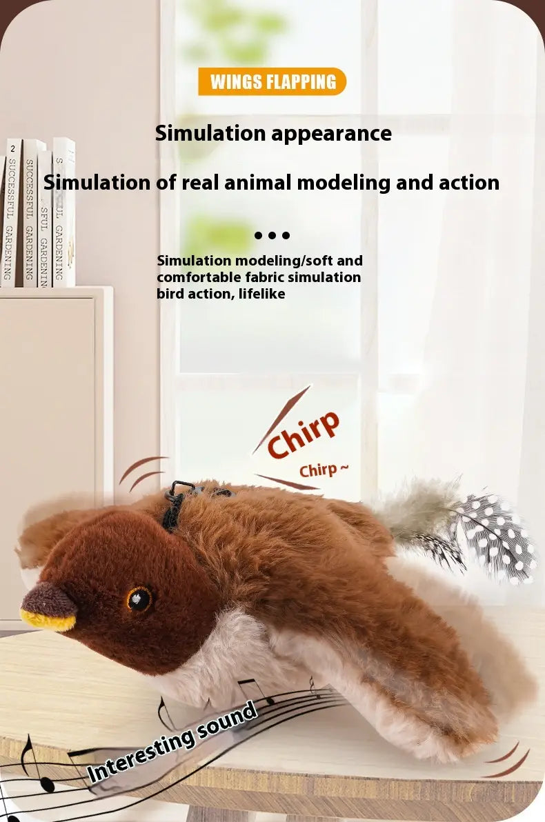 Kaugjuhtimisversioon pehme sametlindu lemmikloomade mänguasja usb laadimine interaktiivne