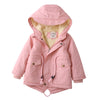 LM 6035 Europe et Amérique Manteau de Vent Garçon et Manteau en Cachemire pour Garçon pour l'Automne et l'Hiver Vêtements pour Enfants  - Rose