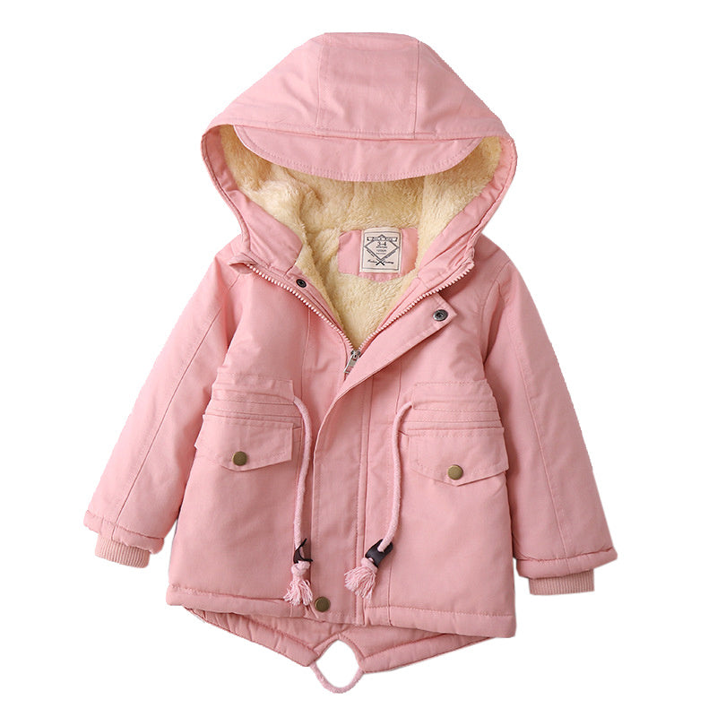 LM 6035 Europe And American Wind Boy’s Coat And Cashmere Boy’s Windcoat For Autumn And Winter Children’s Clothes