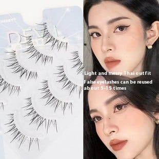 Glue-Free 5D Mink Eyelashes in Various Rows for False the United States