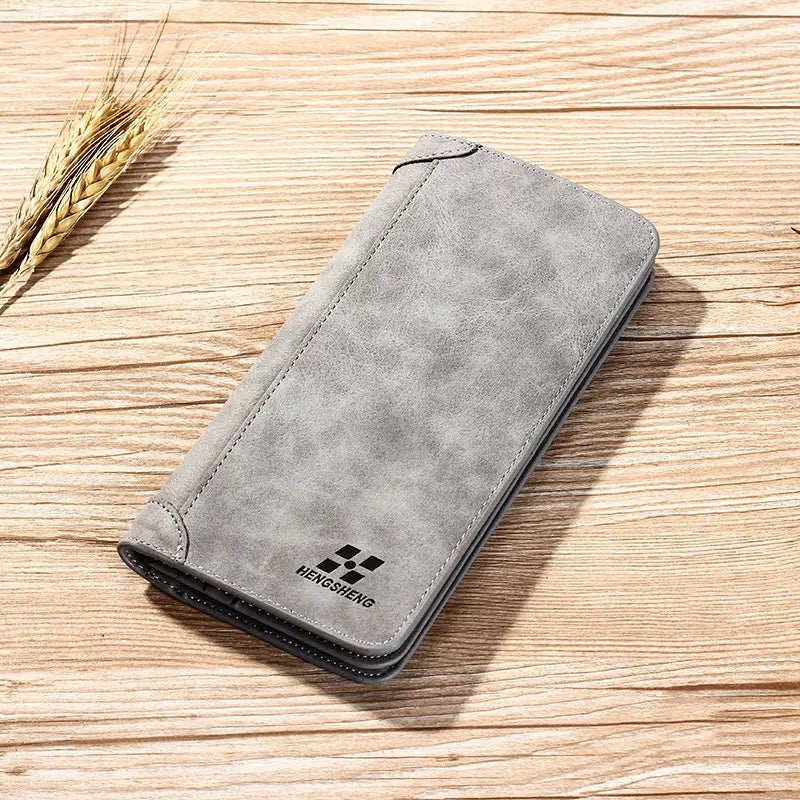 PU Leather Wallet with Card and ID Slots for United States CHF Buyers