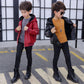 PU Leather Jacket Children’s Wear Hooded Padded Coat