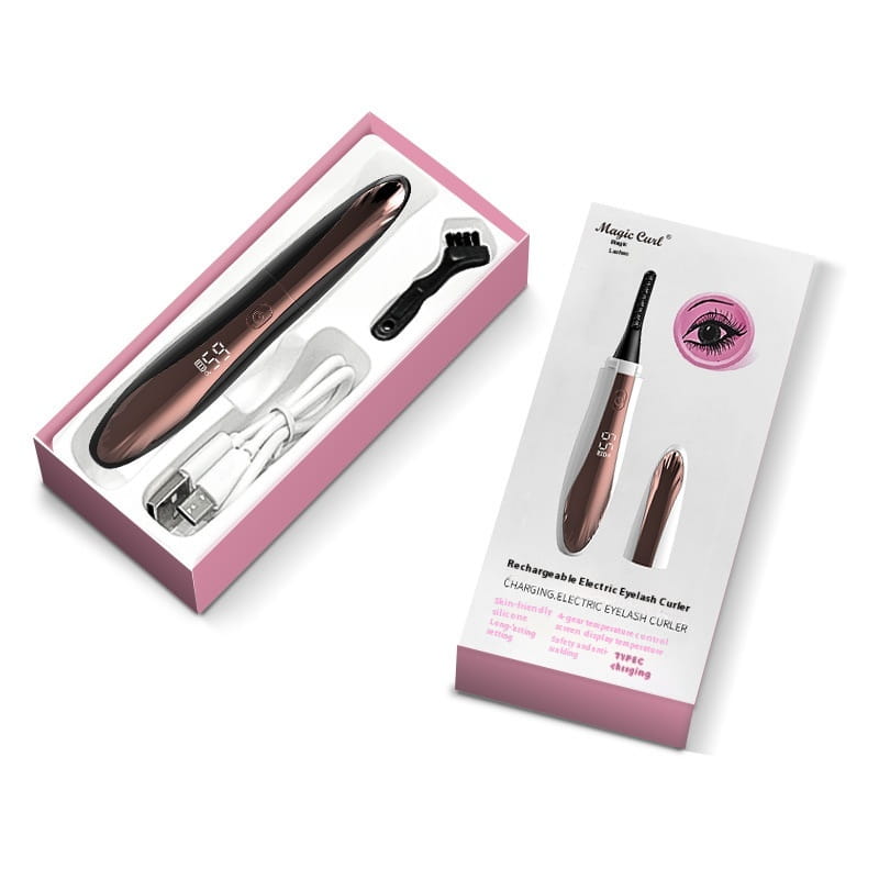 Electric Heating Eyelash Curler with Waterproof Silicone Bruch Head
