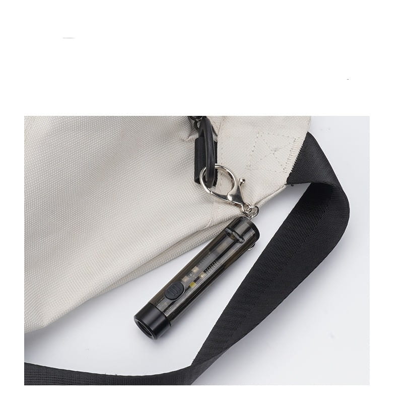 Strong Light Portable LED Outdoor Flashlight with Keychain and Rechargeable Battery