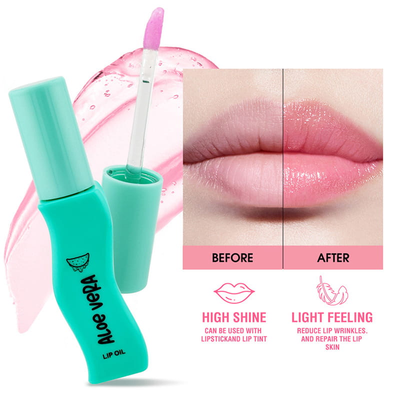 Honey Aloe Lip Gloss Moisturizing Oil for Soft and Hydrated Lips