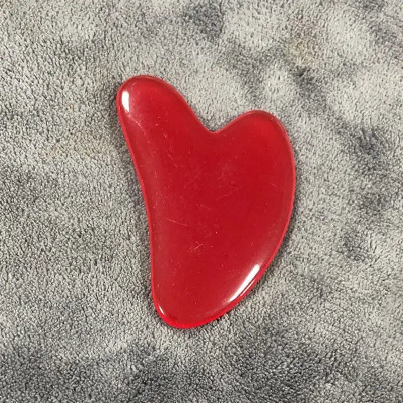 Resin Beeswax Heart-shaped Gu Sha Facial Scraping Sheet For Beauty Salon