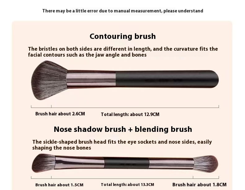 Eyeshadow Brush Set with Toothbrush Handle Synthetic Fiber Makeup Brushes