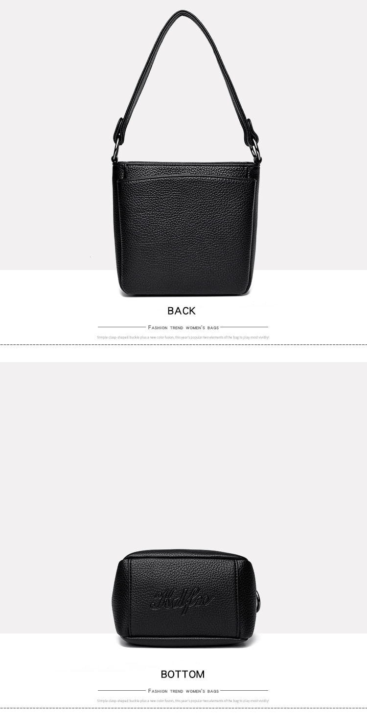 Rucsac cu valiză cu găleată din piele moale cu buzunar telefonic mai multe culori