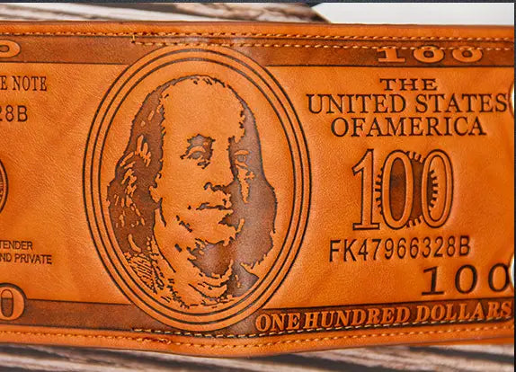 Men’s PU Leather Wallet with Magnetic Closure in Brown or Black for United States