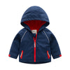 Boys' Hooded  Autumn  Clothing Children's Fleece Jacket - Deep blue