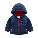 Boys’ Hooded Autumn Clothing Children’s Fleece Jacket