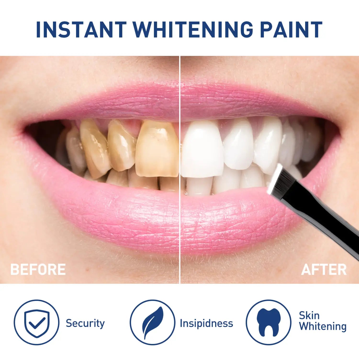 Bright White Paint For Removing Yellow Teeth