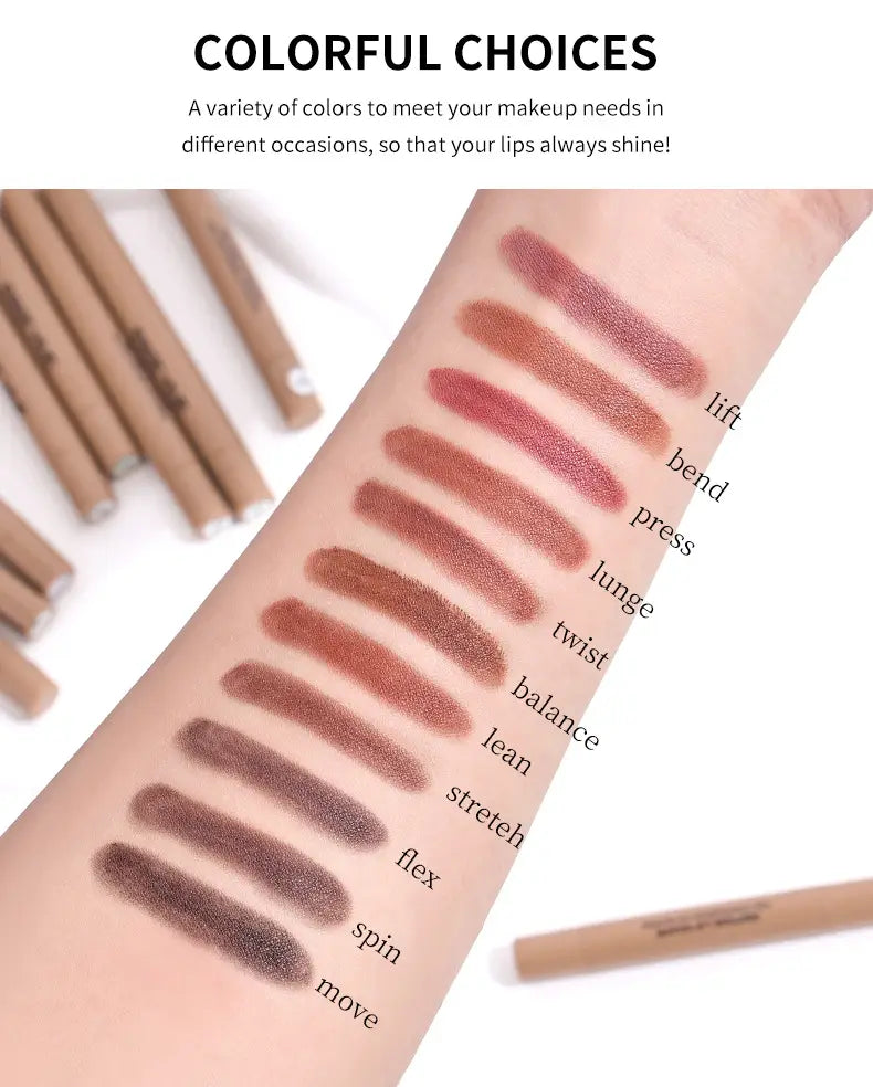 Creion de căptușeală de buze impermeabil de lungă durată pentru o definiție netedă precisă