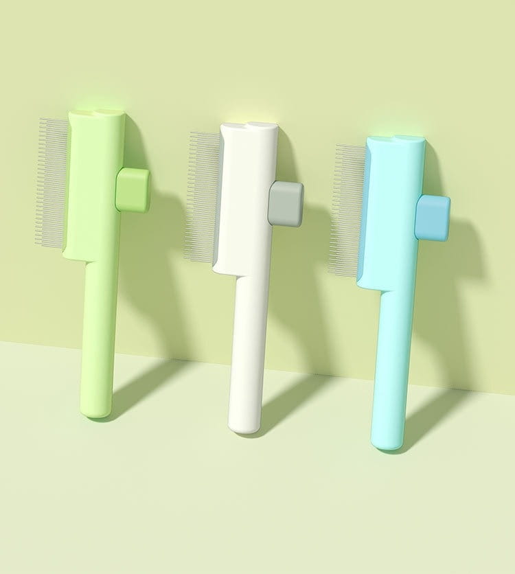 Lemmikloomakamm tiheda käiguga ja lühikeste hammastega koerte kasside peibutamiseks