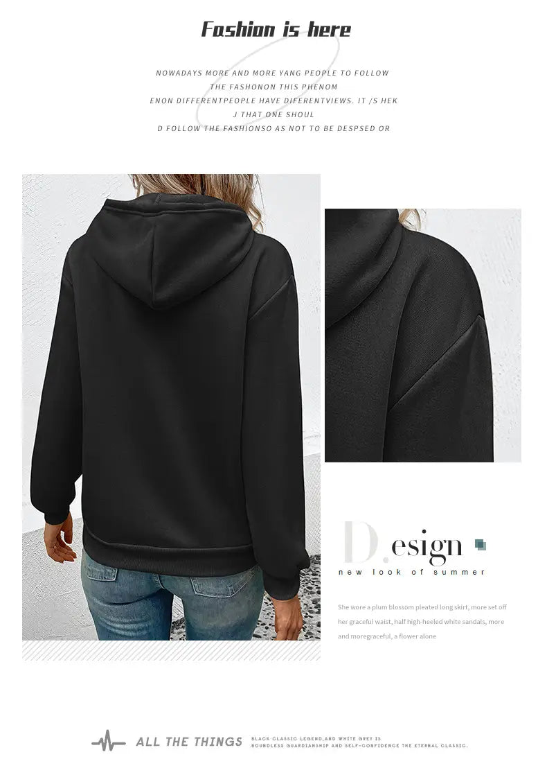 Japanese Korean Casual Pullover Sweatshirt with Pockets Polyester Unisex