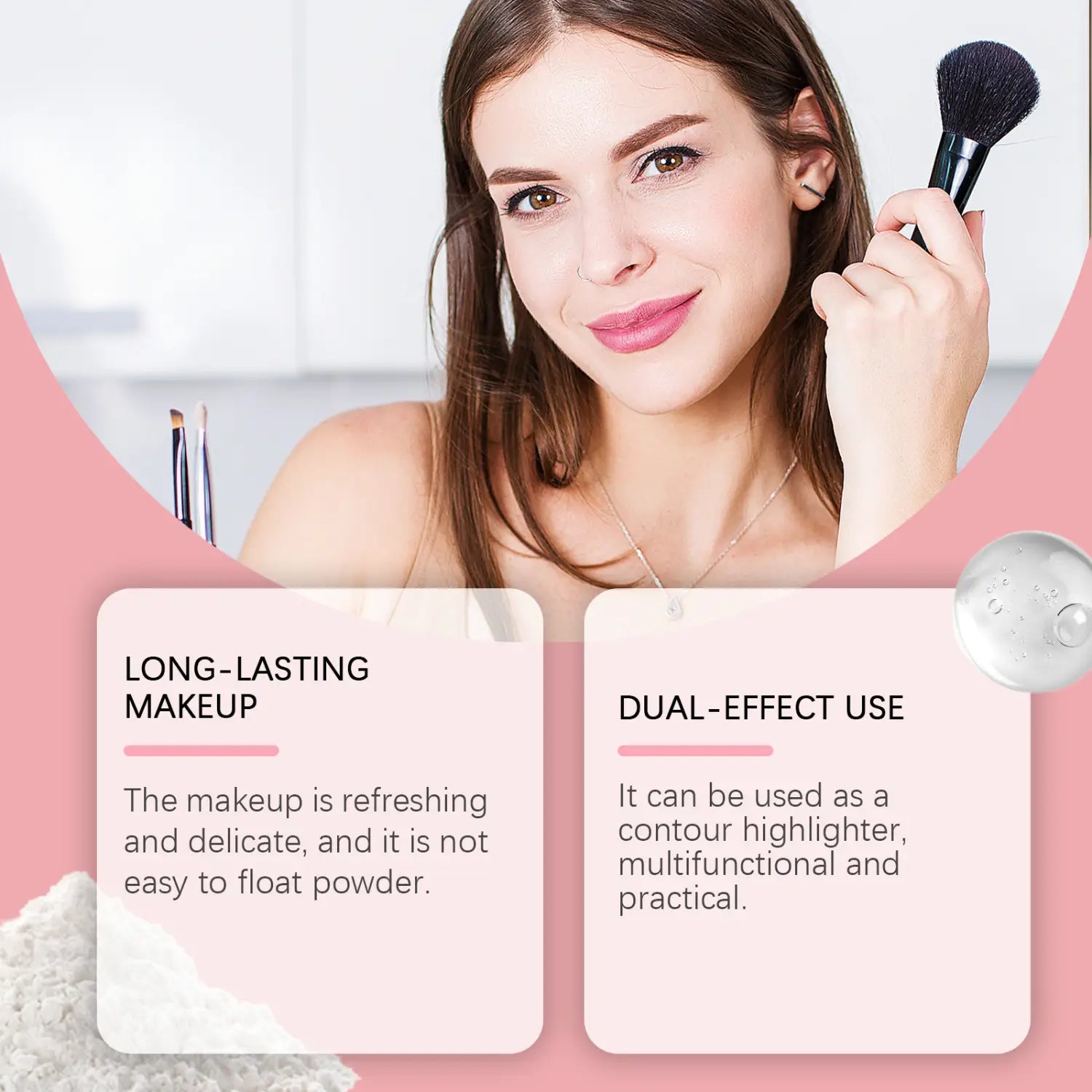 Setare translucidă de setare liberă pulbere de lungă durată machiaj de finisaj mat 15g