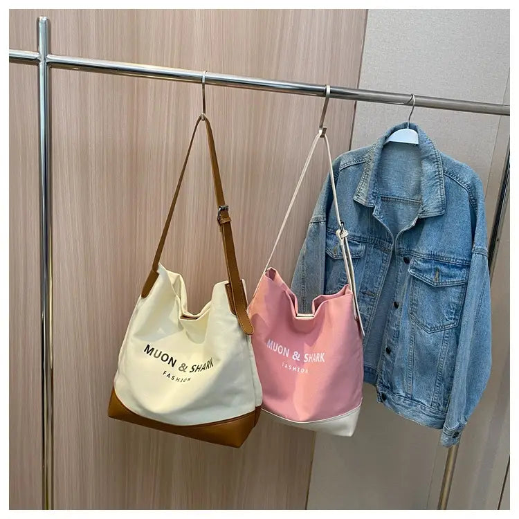 Sac fourre-tout sur toile avec poches à fermeture éclair