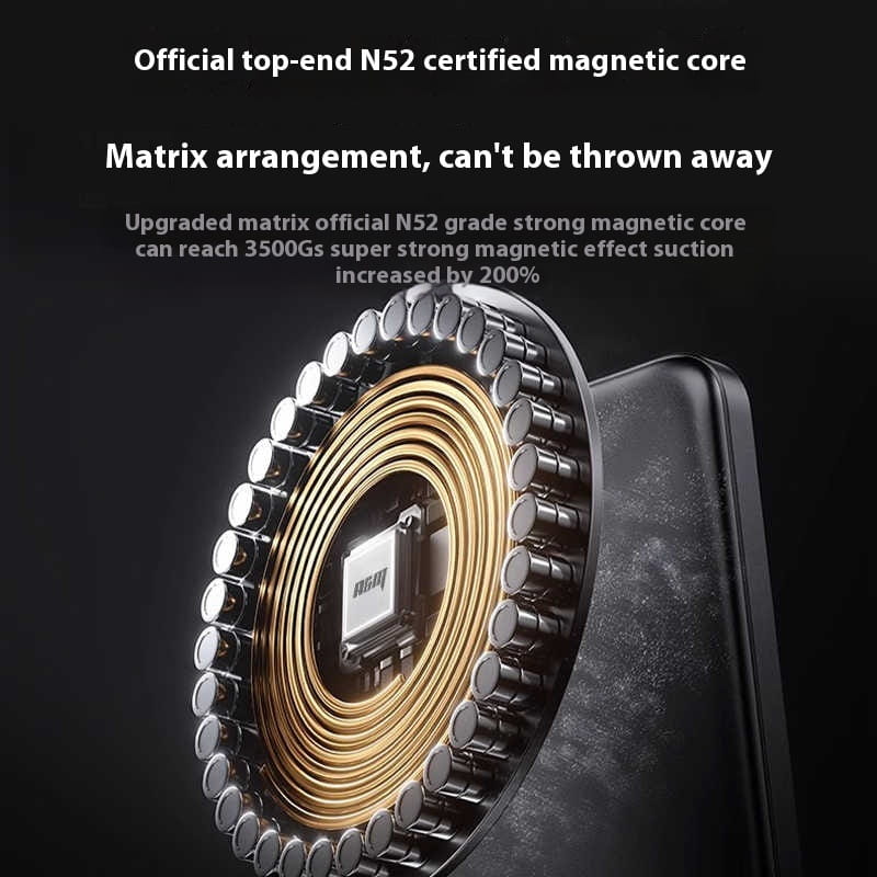 Ultra Thin Large Capacity Portable Magnetic Power Bank for Travel and Phones