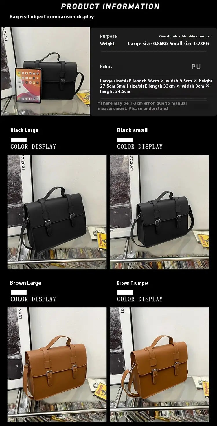 Large Capacity Backpack Korean Retro with Polyester Lining and Sandwich Pocket