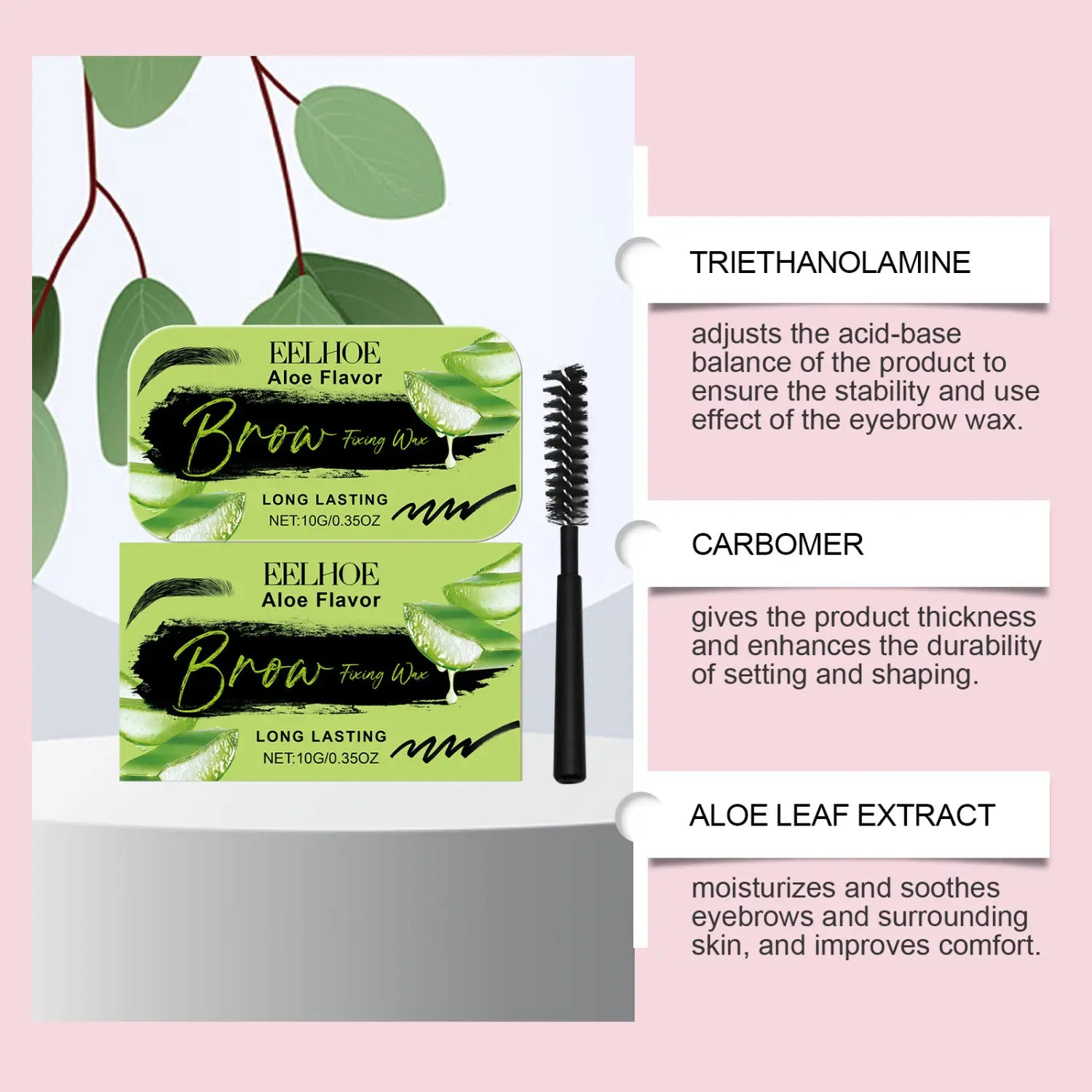 Eyebrow Modeling Wax for Shaping Lasting Makeup 10g with Flavors