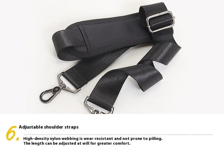 Black Oxford Cloth 16 Inch Waterproof Business Travel Men’s Handbag