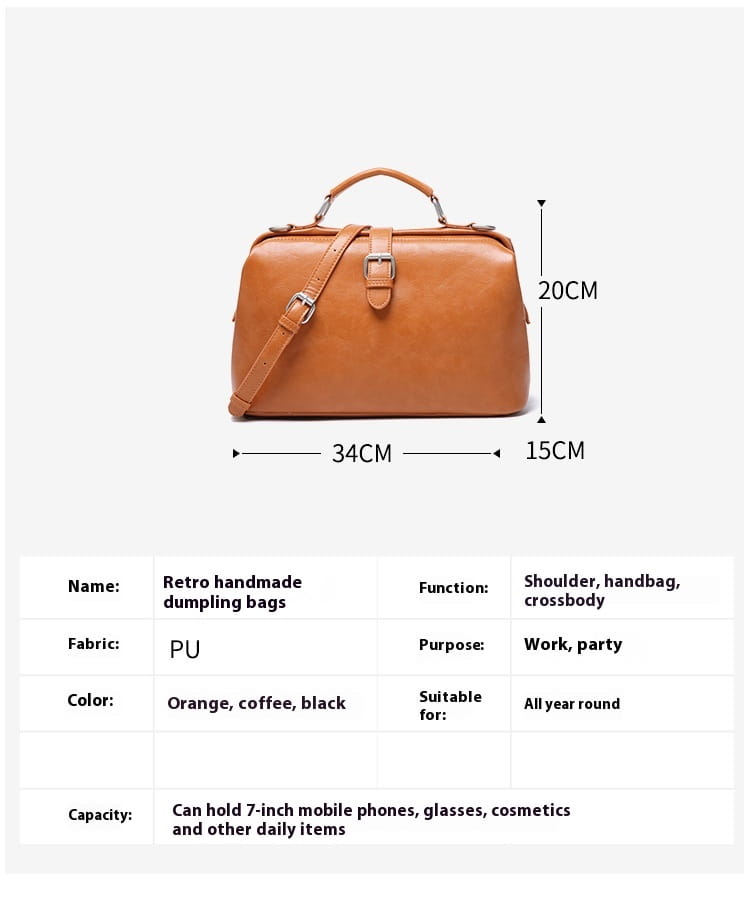 Sac à épaule en cuir rétro pu