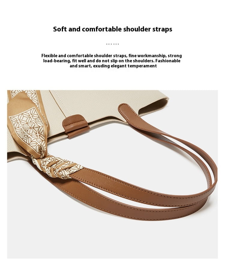 Genuine Leather Fashion Shoulder Bag with Large Capacity Commuter Design