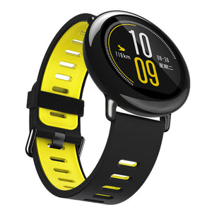 Aplicável ao Huami Pulseira de Silicone Bicolor Amazfit Smart Watch Pulseira de Pulso para Relógio Desportivo 