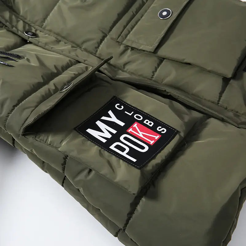 Trendy Hooded Letter Cotton Jacket with Polyester Lining in United States