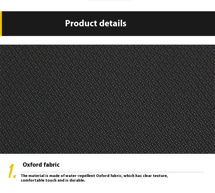 Black Oxford Cloth 16 Inch Waterproof Business Travel Men’s Handbag