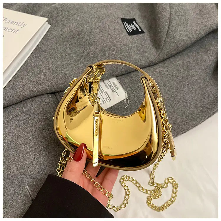 Kleine weiche PU -Umhängetasche mit 116 cm Riemen in mehreren Farben