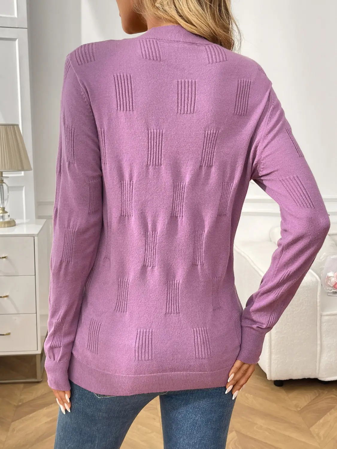 Geometrisk mønster Pullover Sweatshirt Streetwear Core-Spun Yarn Polyester