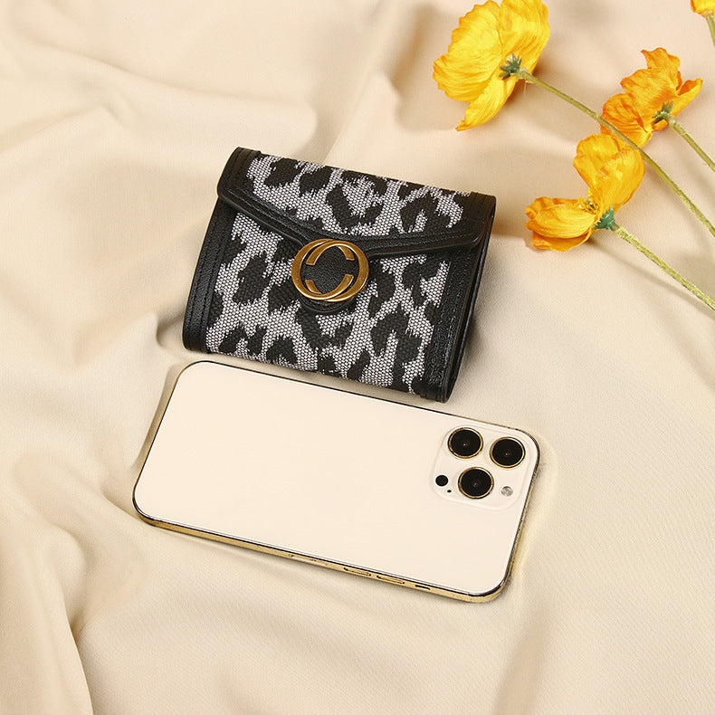 New Leopard Print Women’s Wallet Multi-card-slot Coin Purse All-in-one Clutch Card Holder Female - Leopard Print