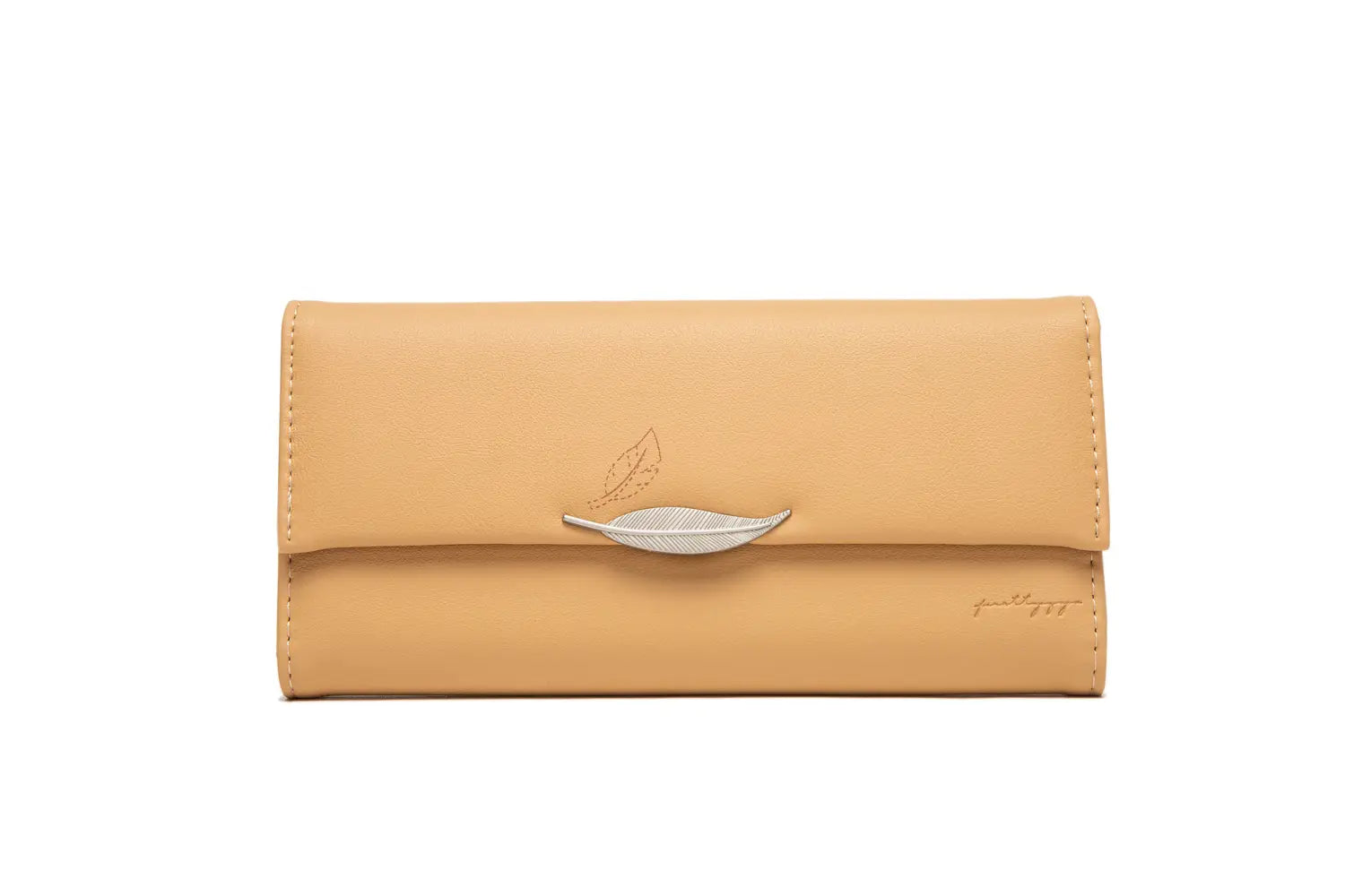 Pomarańczowa skórzana torebka z poliestrową podszewką na codzienne