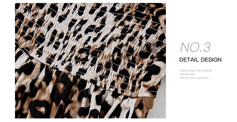 Leopard Print High Waist A-Line Skirt for Street Fashion