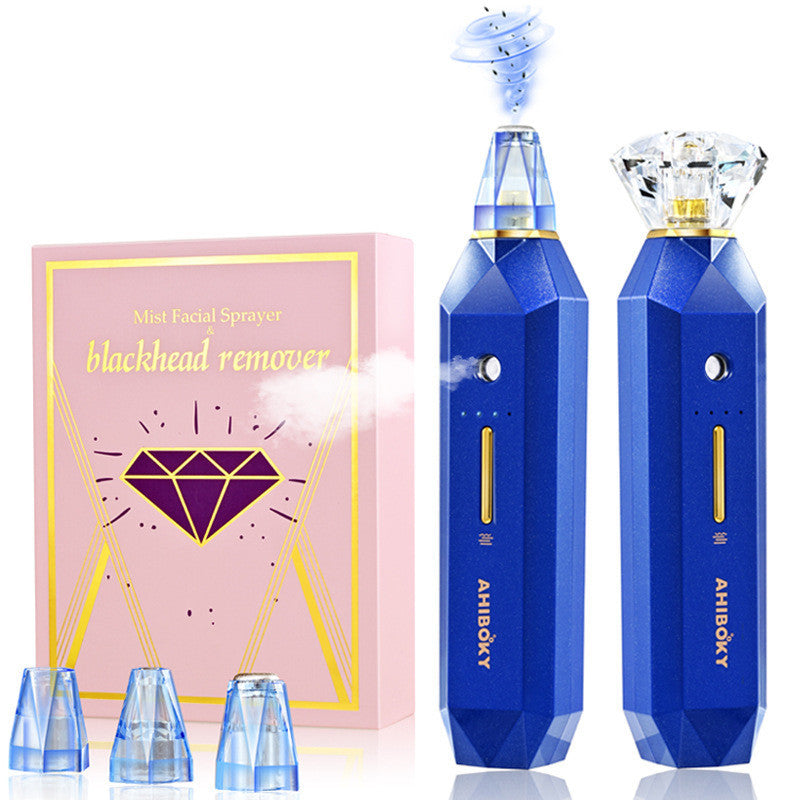 2-IN-1 Blackhead Remover Vacuum Pore Cleaner Acne Remover Mist Facial Sprayer Skin Mouisture Nose Face Deep Cleansing