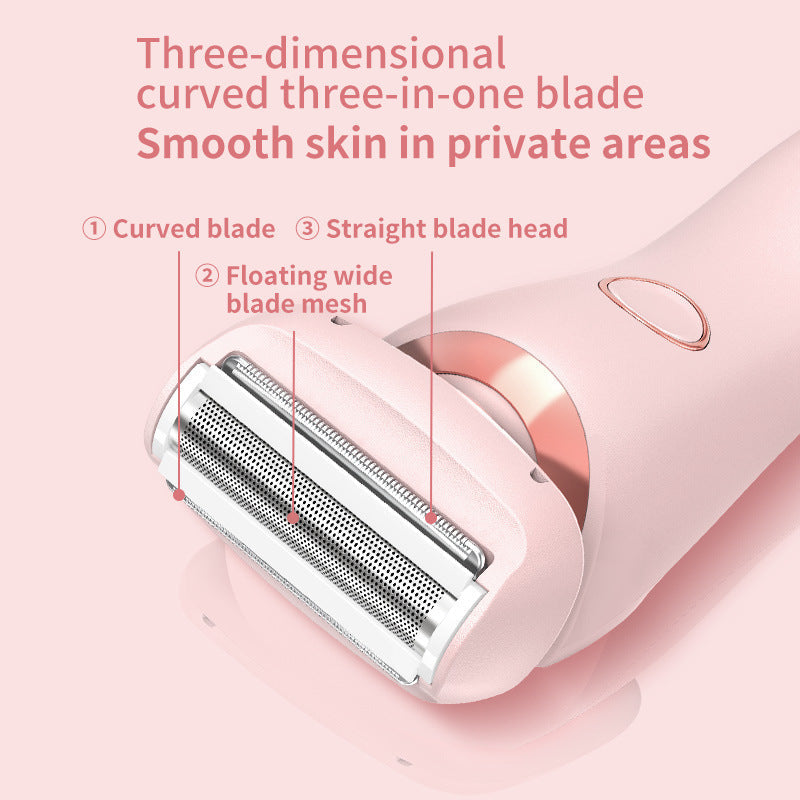 2 in 1 Women Hair Removal Epilator and Body Trimmer USB Rechargeable - Teleplus hair removal epilator usb rechargeable
