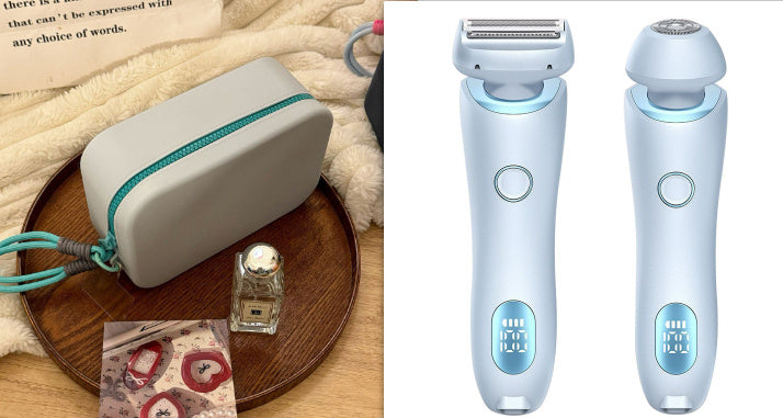 2 in 1 Women Hair Removal Epilator and Body Trimmer USB Rechargeable - Teleplus hair removal epilator usb rechargeable