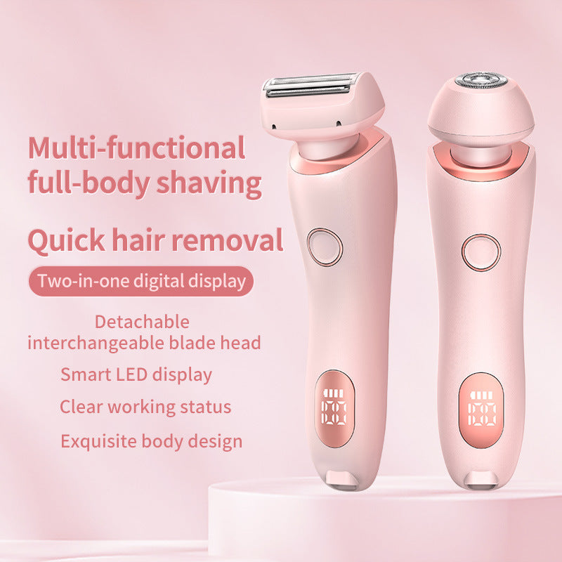 2 in 1 Women Hair Removal Epilator and Body Trimmer USB Rechargeable - Teleplus hair removal epilator usb rechargeable