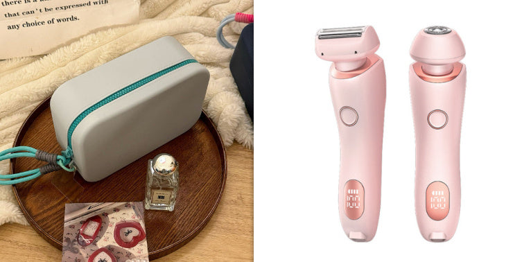 2 in 1 Women Hair Removal Epilator and Body Trimmer USB Rechargeable - Teleplus hair removal epilator usb rechargeable