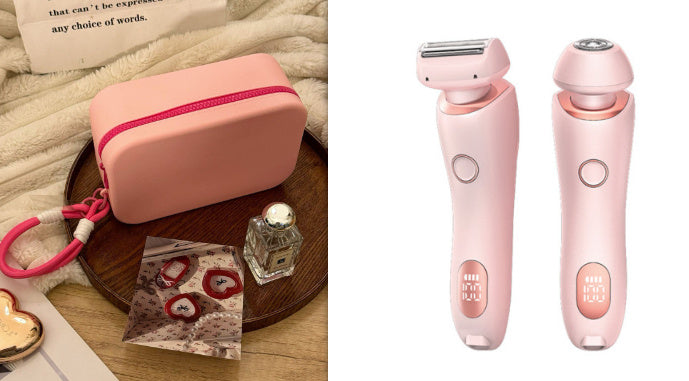 2 in 1 Women Hair Removal Epilator and Body Trimmer USB Rechargeable - Teleplus hair removal epilator usb rechargeable